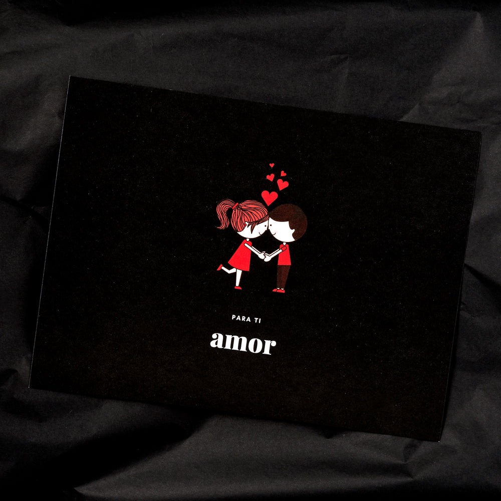 Box Experiência DOCE AMOR - Compota + Chá + Crackers - cartão com mensagem personalizada para ti amor