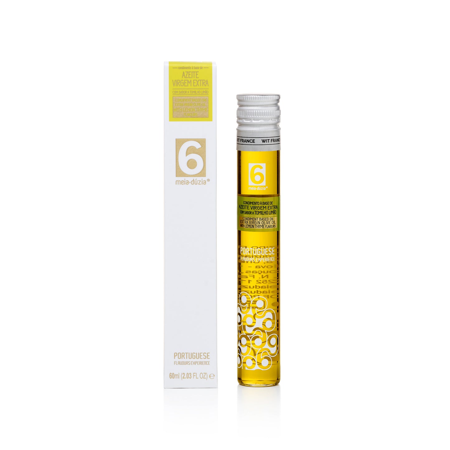 Condimento à Base de Azeite Virgem Extra com Sabor a Tomilho Limão da meia.duzia®