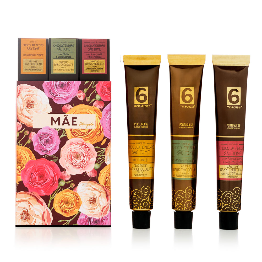 PACK 3 Cremes de Chocolate - Obrigado Mãe | Presente Dia da Mãe - meia.dúzia®