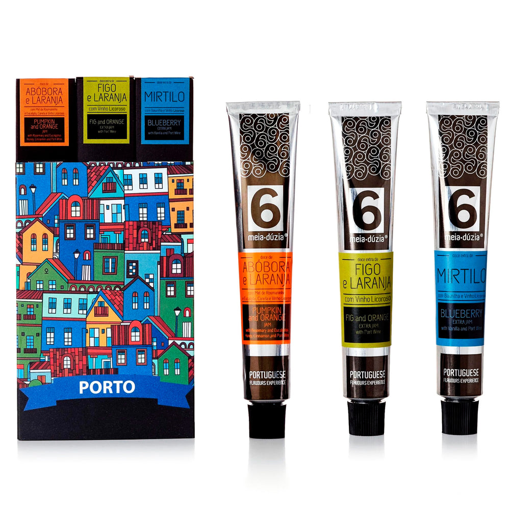 PACK 3 Doces Artesanais - Casas da Ribeira do Porto - Presente de Portugal