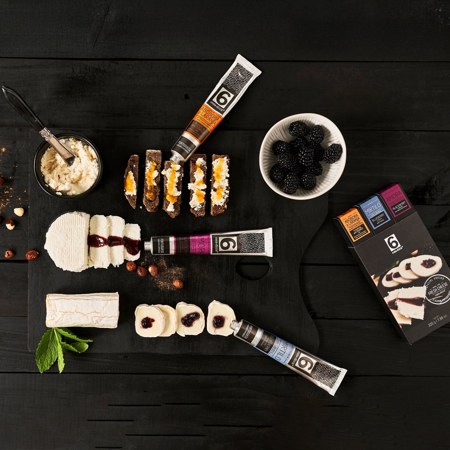Cabaz Feliz Aniversário | Experiência Gastronómica Sabores de Portugal num presente de aniversário gourmet que todos amam receber. meia.dúzia® Sabores de Portugal, prendas de aniversário gourmet