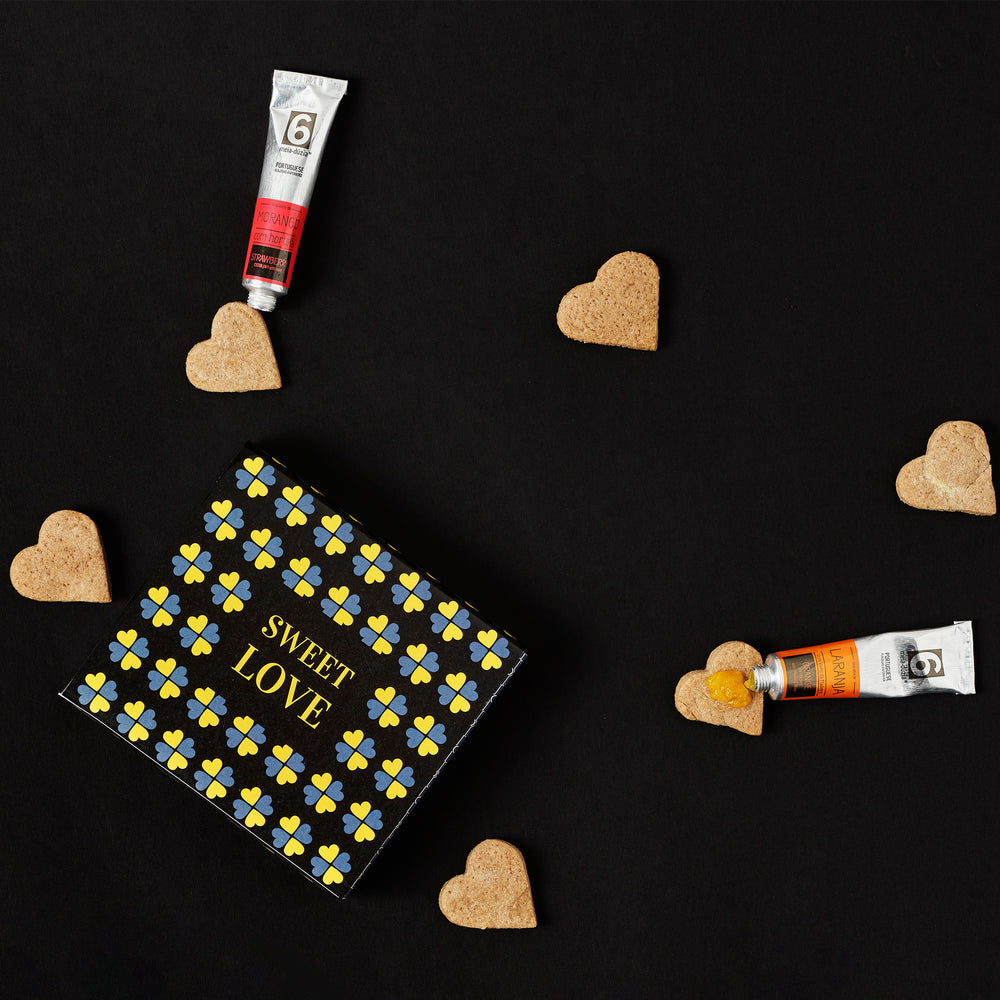 Travel Kit 6 Doces <3 Sweet Love <3 Amor Doce - Bolachinhas Recheadas Dia dos Namorados Kit Amor Doce | Presente Dia dos Namorados | 6 Doces Artesanais