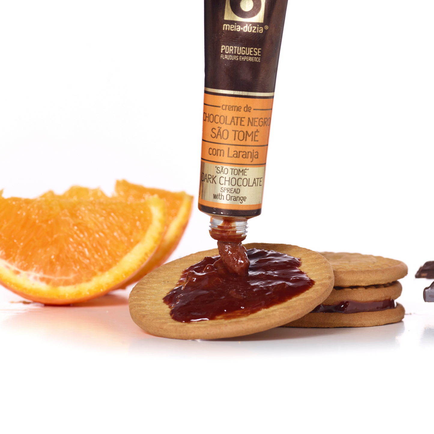 Creme de chocolate negro São Tomé com Laranja