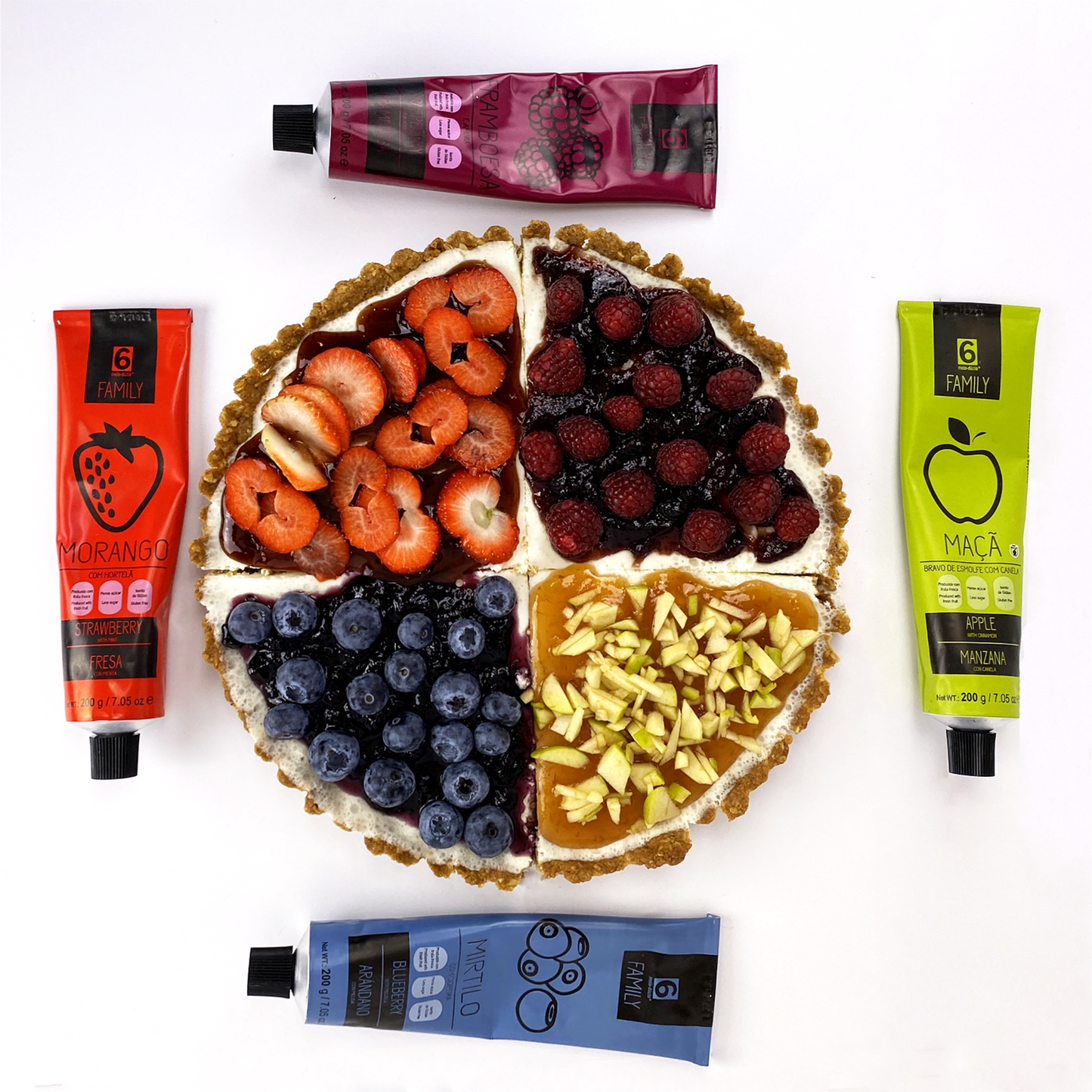 Doce Extra de Morango com Hortelã - compota artesanal em bisnaga by meia.dúzia - sabores de Portugal